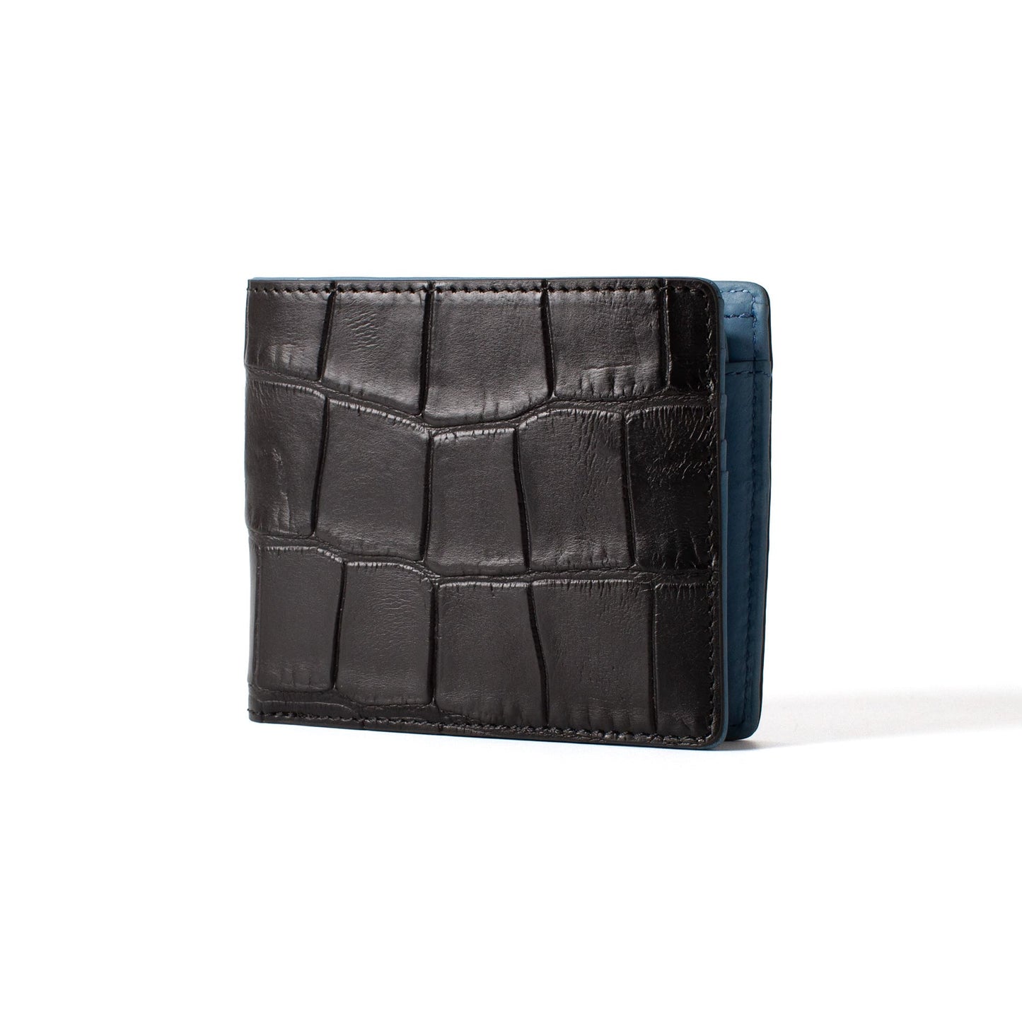 Sebek 二つ折りウォレット イタリア製ワニ革(セミマット加工) LCR-1214M